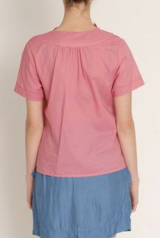 SS13 COTTON SUPREME RUCHE COLLAR BLOUSE - Other Image