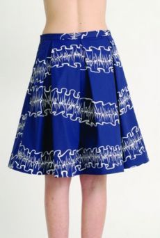 AW1314 OPAQUE RUFFLES PLEAT SKIRT - Other Image