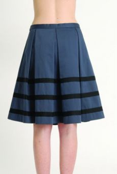 AW1314 COTTON SATEEN PLEAT SKIRT - Other Image